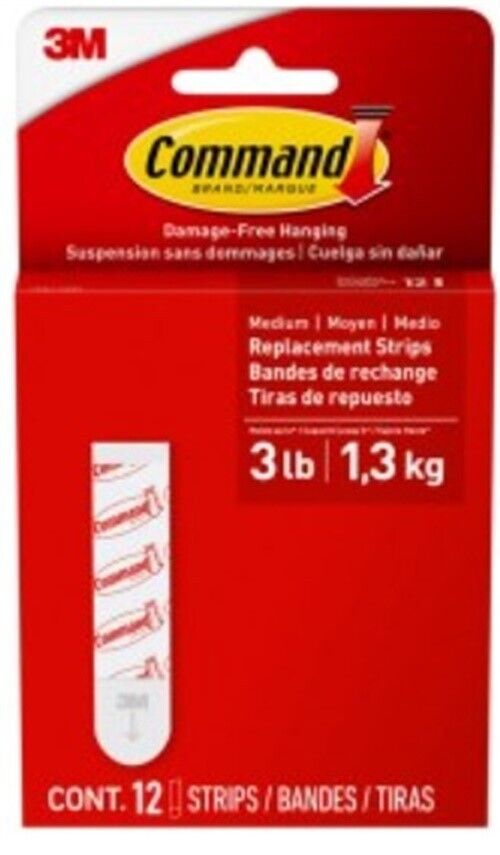 COMMAND REFILL STRIPS 3# 9STRIPS