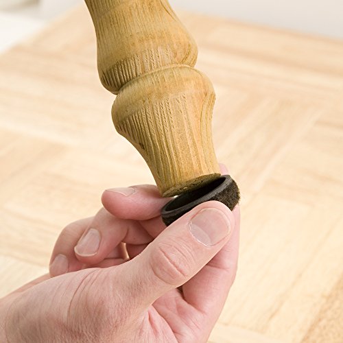 SLIDERS FURN 1-1/4 ADH BRN 4PK