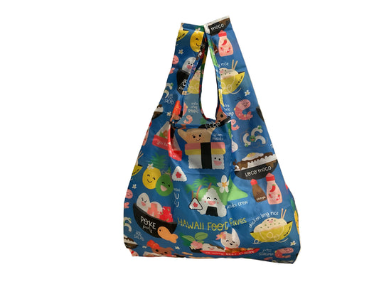 EDEN MED TOTE HAWAII FOOD FAVES BLUE