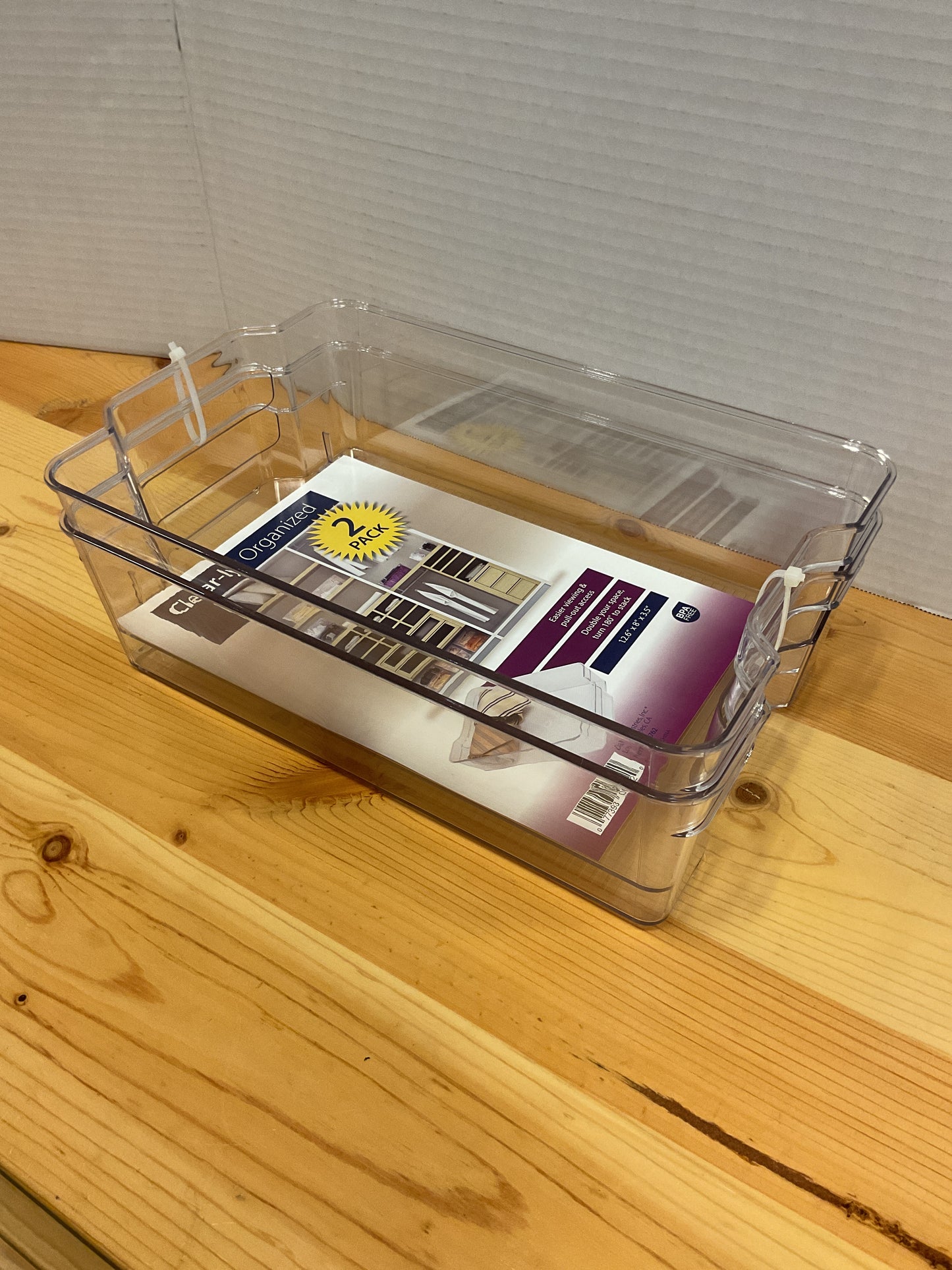 2 PACK CLEAR CLOSET ORGANIZER