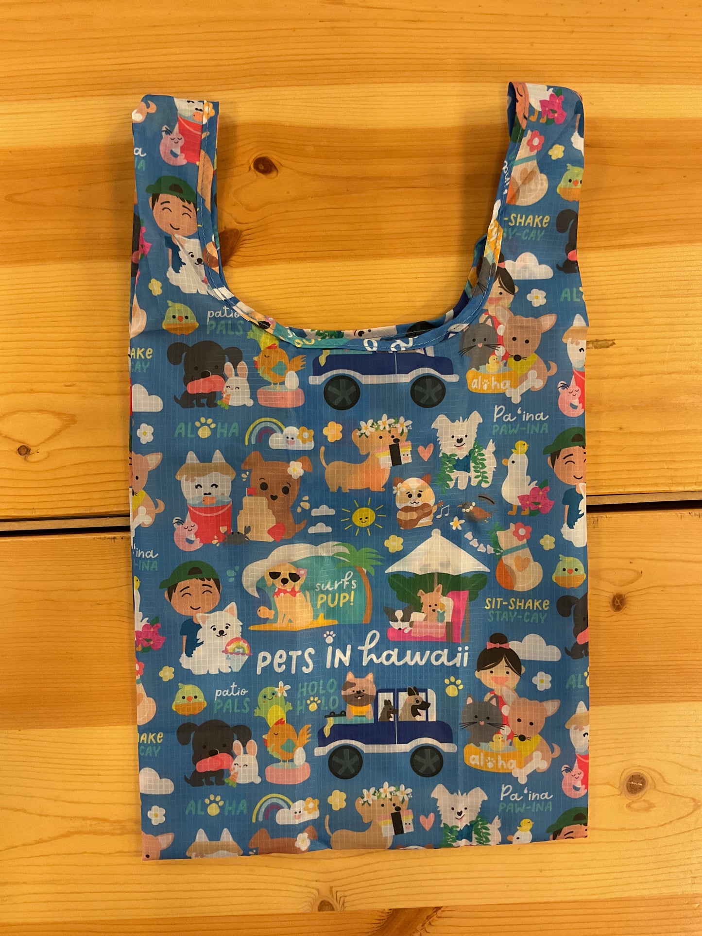 EDEN SMALL TOTE PETS IN HAWAII BLUE