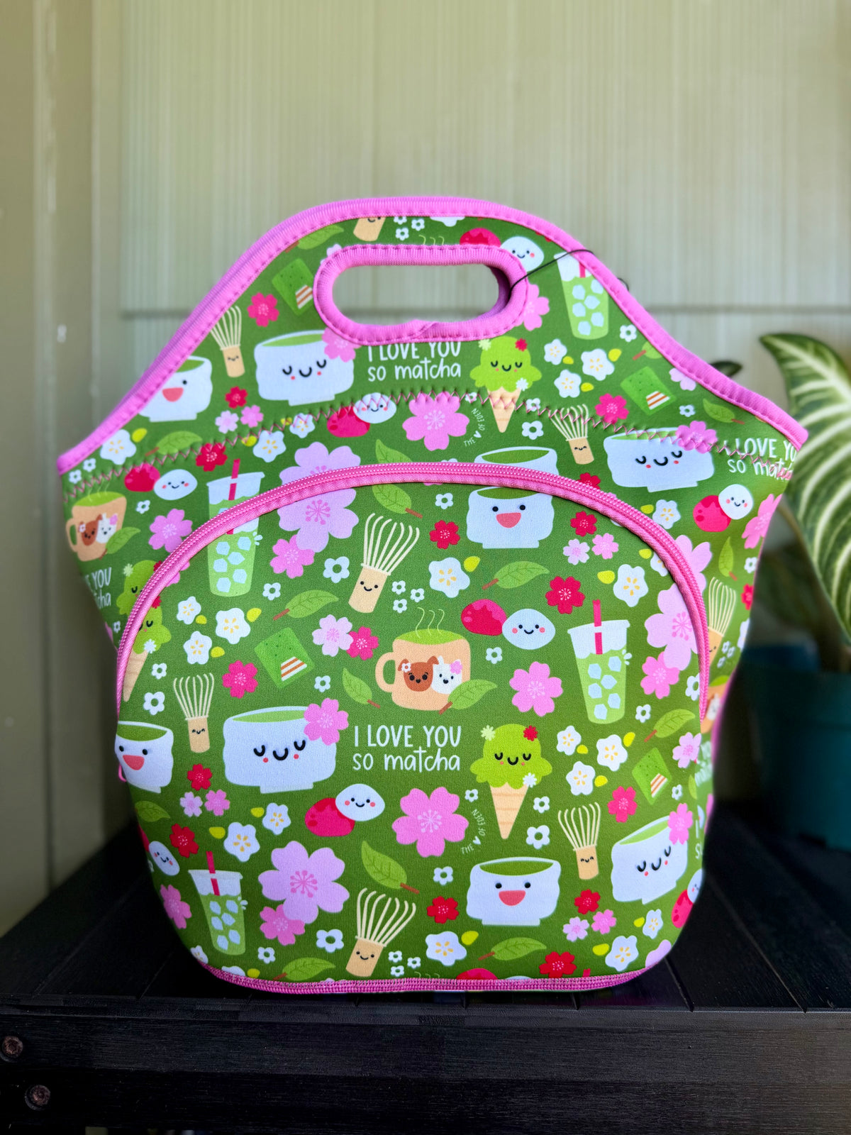 EDEN NEOPRENE LUNCH BAG I LOVE YOU SO MATCHA