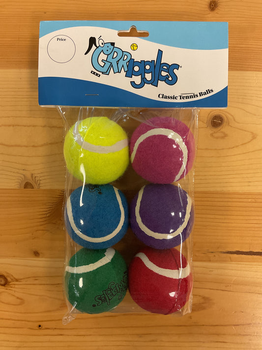 CLASSIC TENNIS BALLS 2.5" 6CT