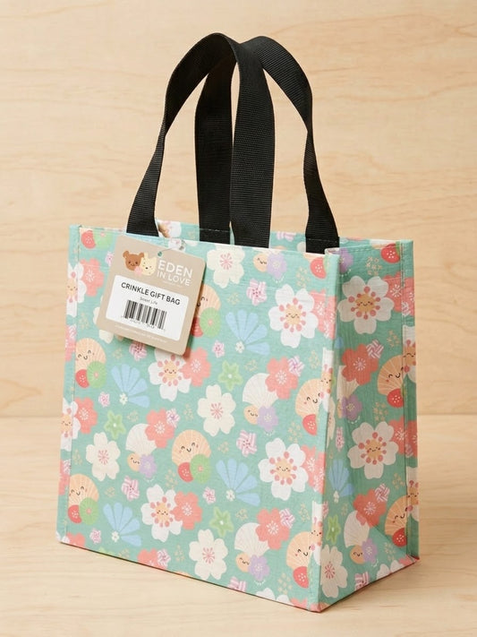 EDEN CRINKLE GIFT BAG CUTE LIL FUKUOKA MINT