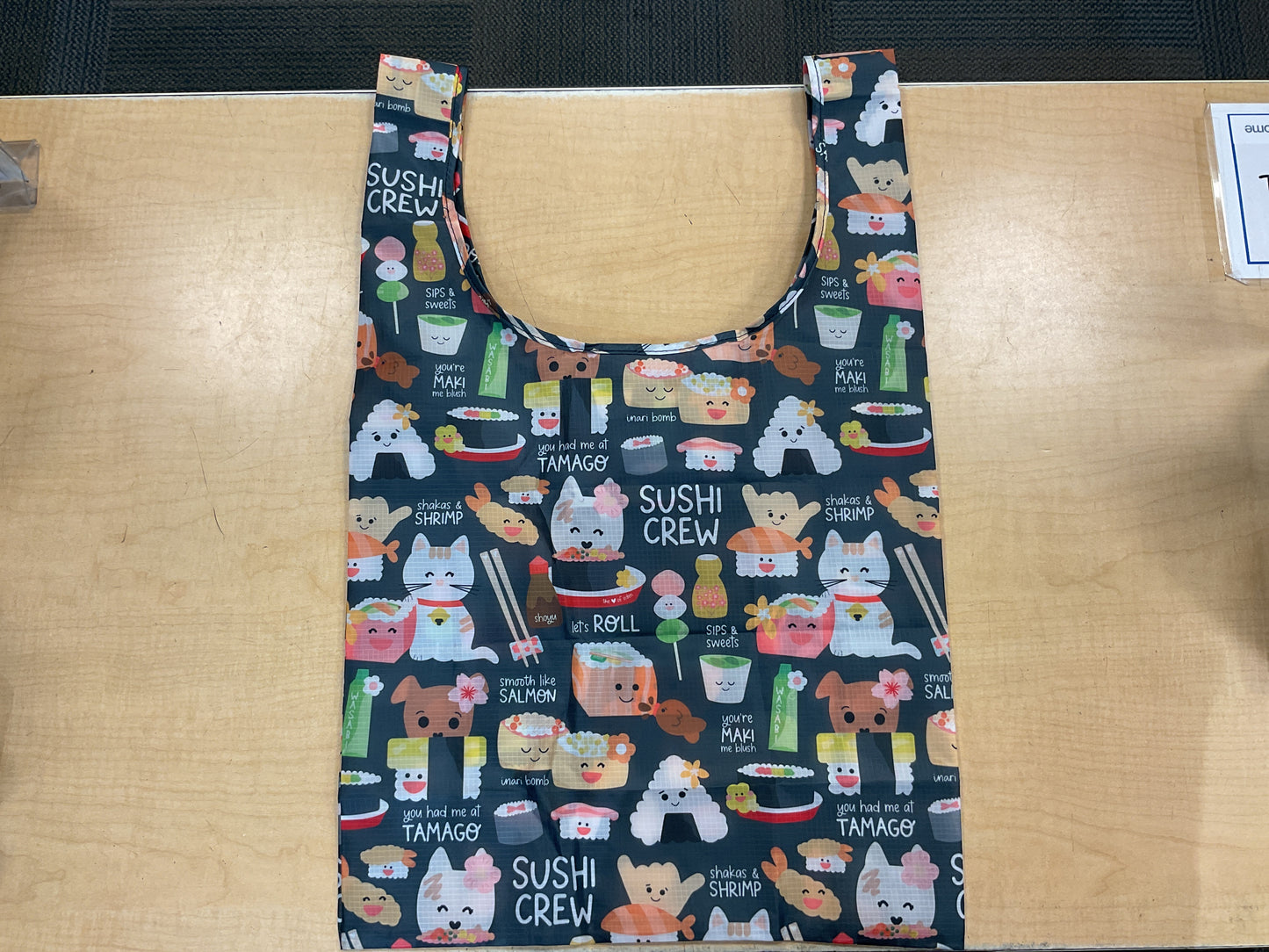 EDEN MEDIUM TOTE SUSHI CREW CHARCOAL