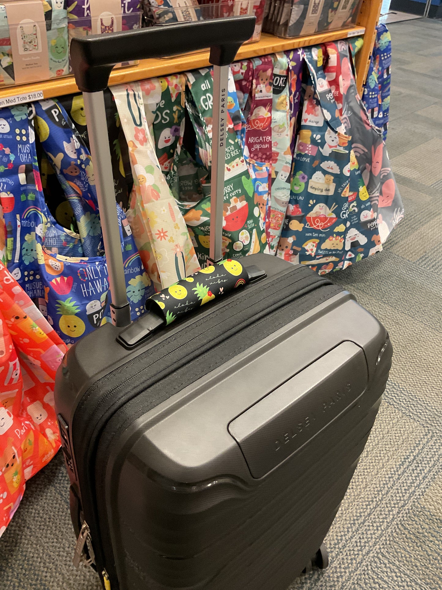 EDEN LUGGAGE WRAP ALOHA VIBES BLACK