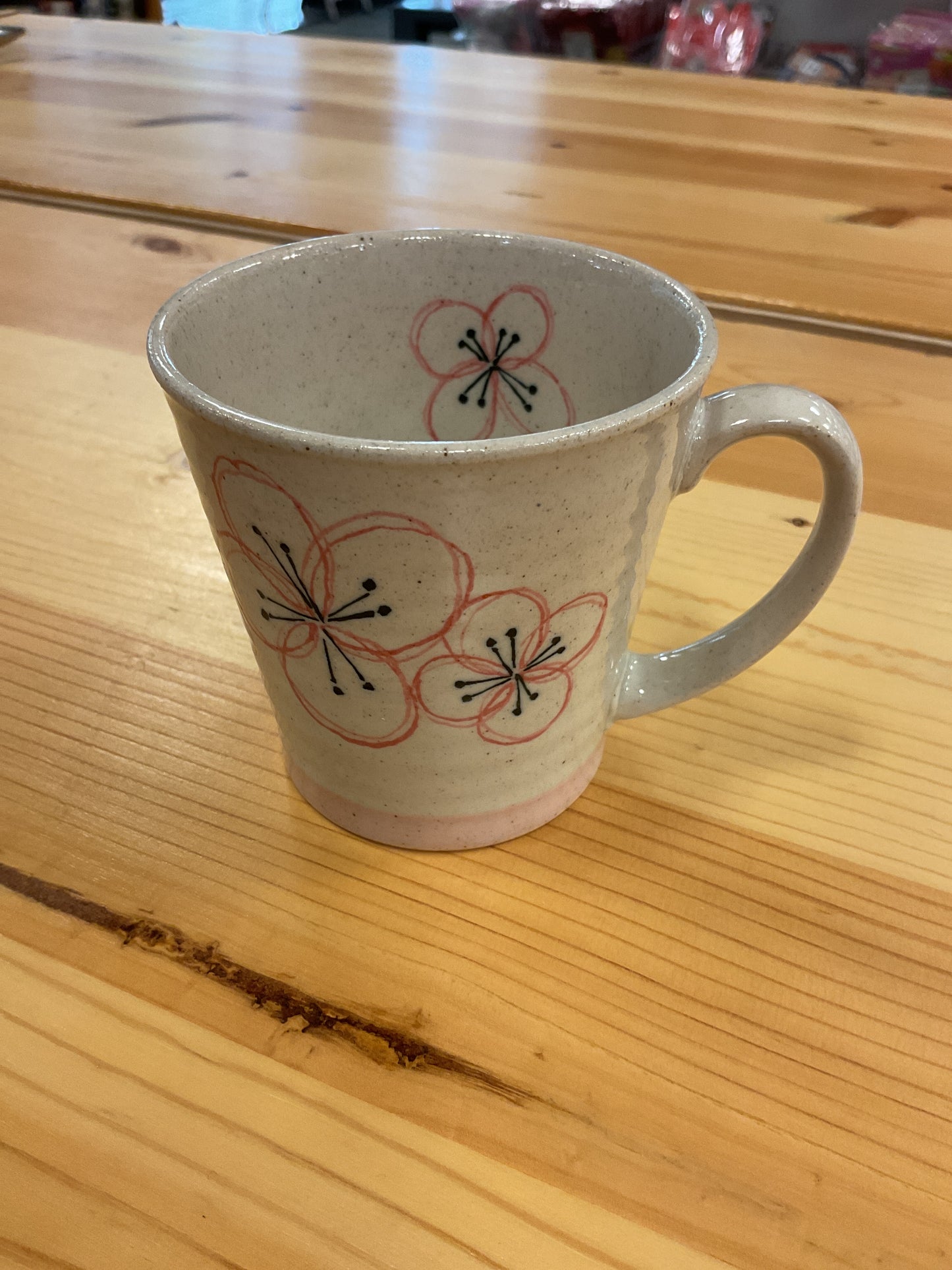 PINK FLOWER MUG
