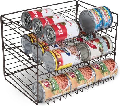 3 TIER CAN RACK BRONZE