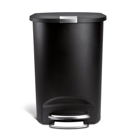 STEPCAN PLAST 13GAL SEMIRND BLK