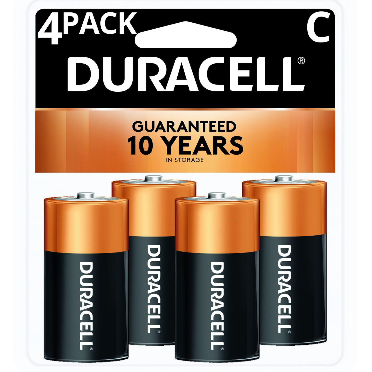 BATTERY DURACELL C 4-PK