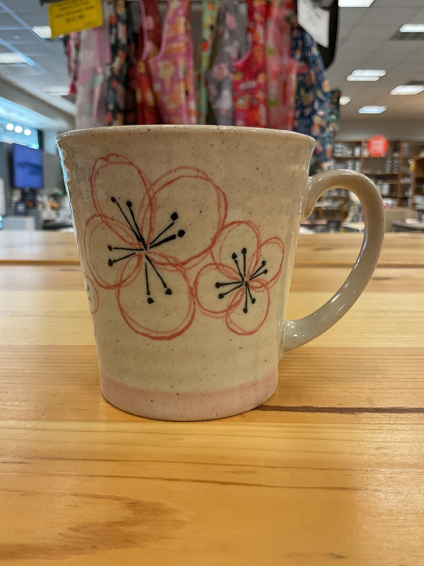 PINK FLOWER MUG