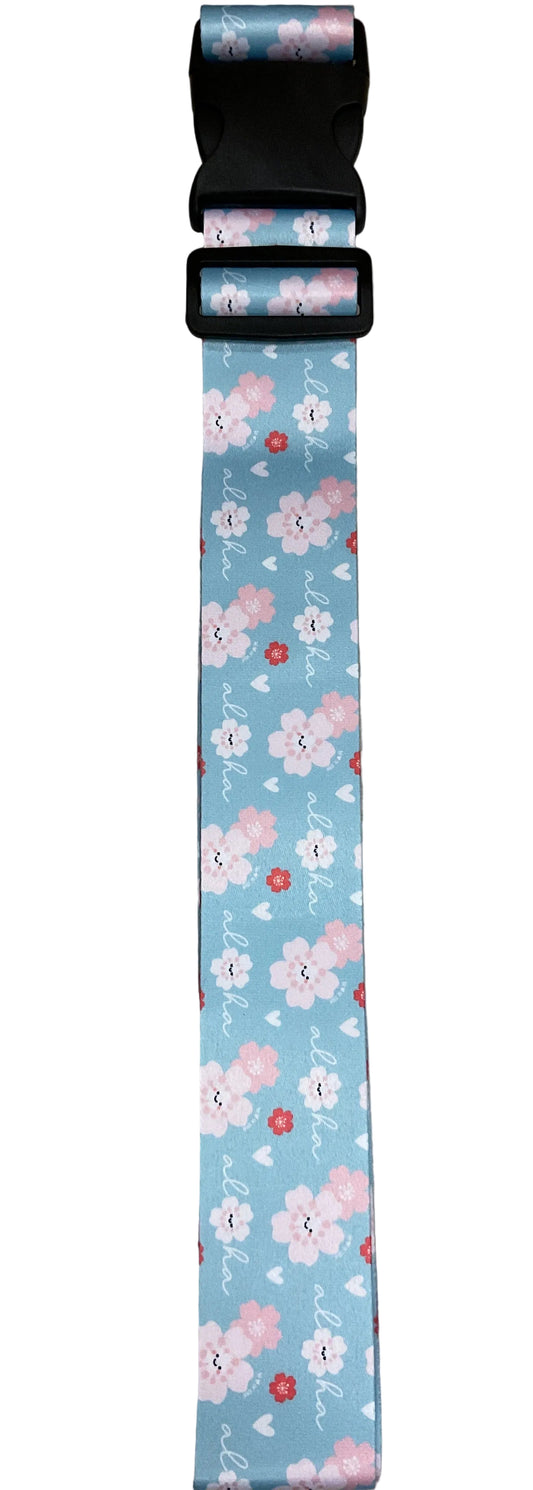 EDEN LUGGAGE STRAP ALOHA SAKURA LT BLUE