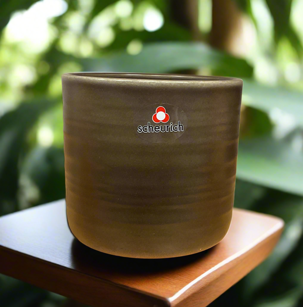 COTTAGE POT 6.5" DARK OAK