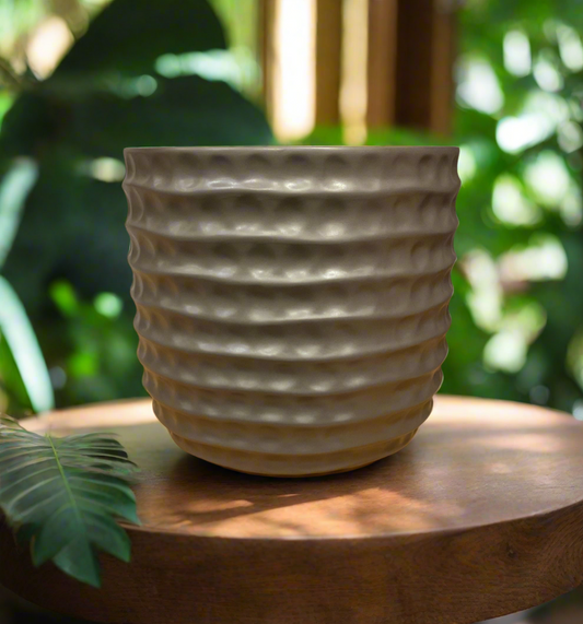 HONEYCOMB POT 7.5" SPCGRY