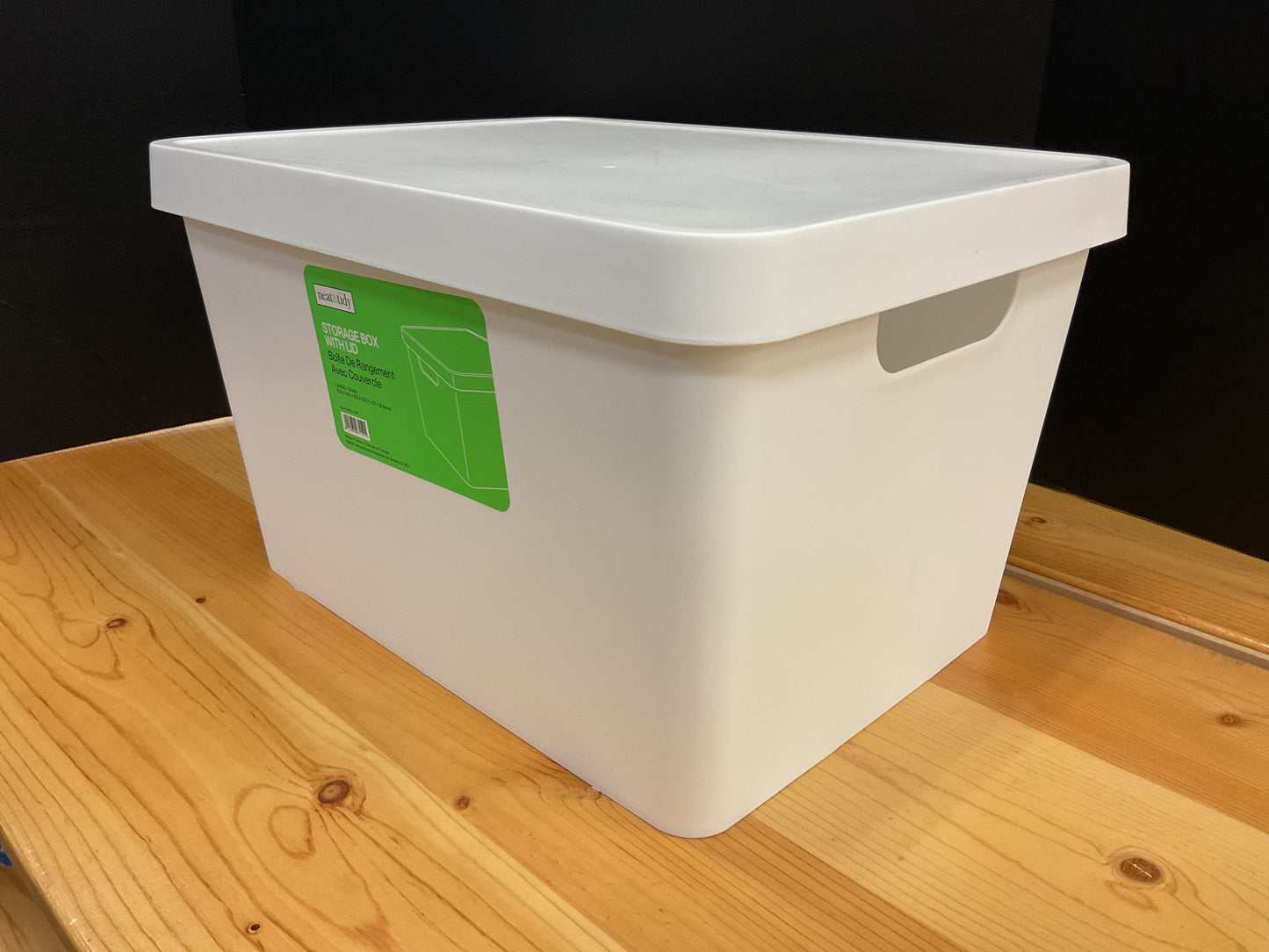 STRG BOX W/LID 10.9 X 14.6 X 8.6 WHITE