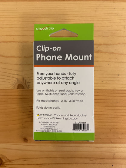 CLIP-ON PHONE MOUNT