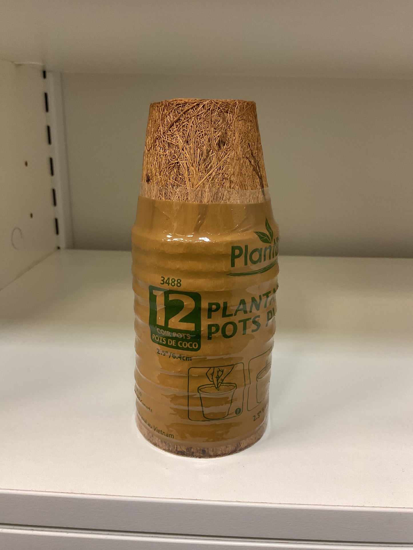 COCONUT COIR 2.5" POTS 12PK