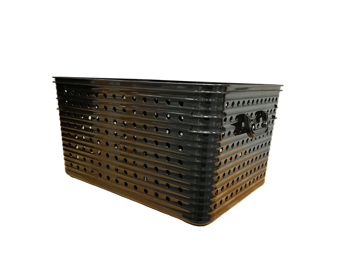 LARGE DOT BASKET BLACK