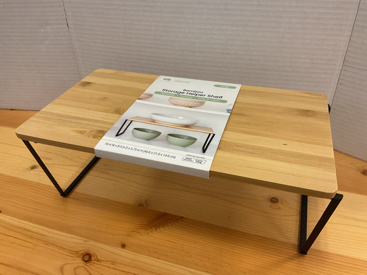 STORAGE HELPER SHELF LRG BAMBOO