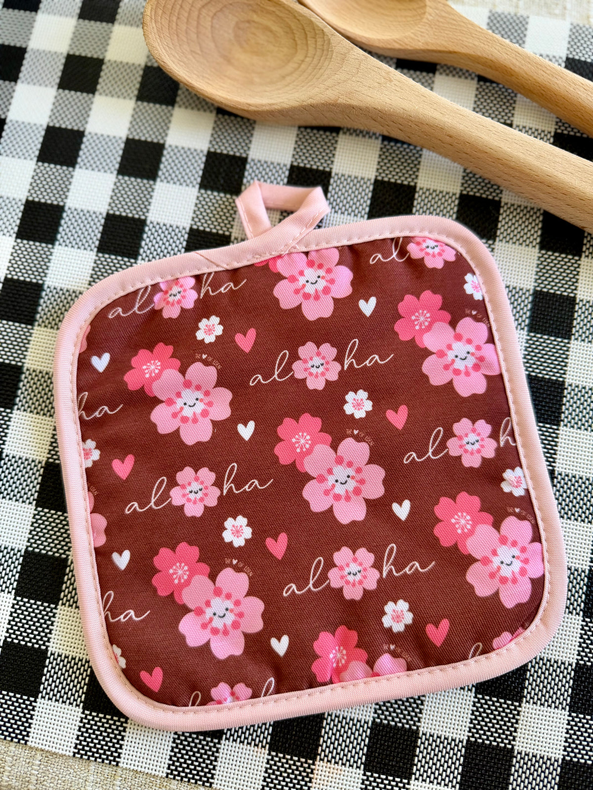 EDEN POT HOLDER ALOHA SAKURA WINE