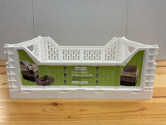 FLDBL BASKET 15.8 X 11.8 X 5.7 WHITE