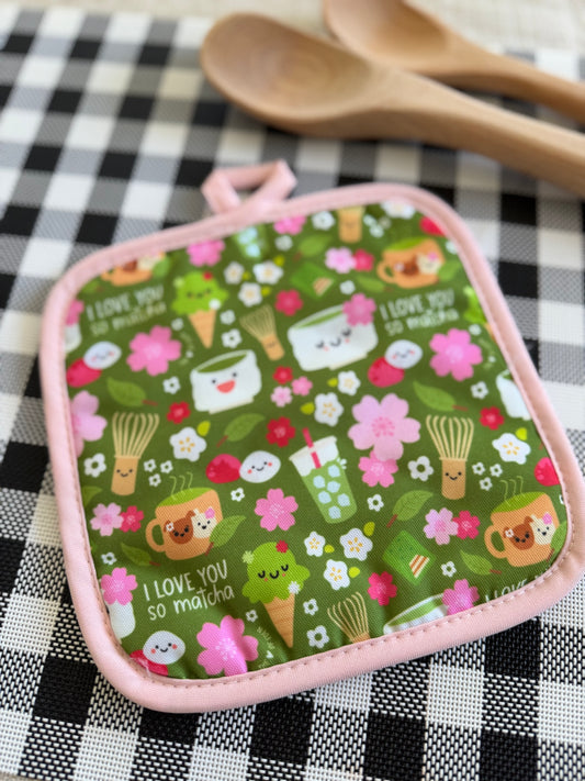 EDEN POT HOLDER I LOVE YOU SO MATCHA