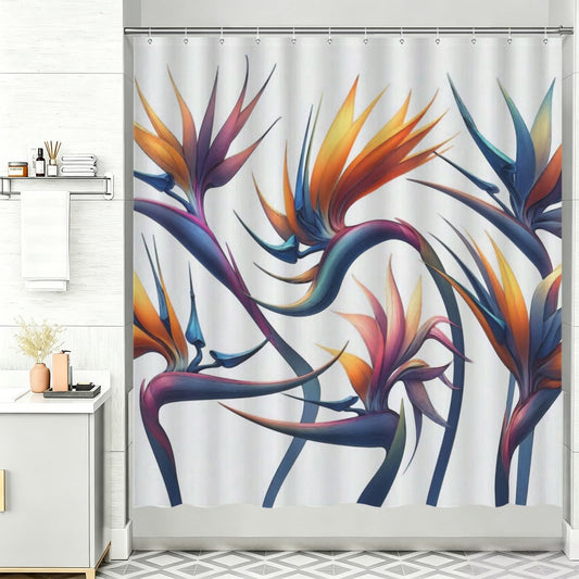 ROBERT JAMES SHOWER CURTAIN DANCING BIRDS