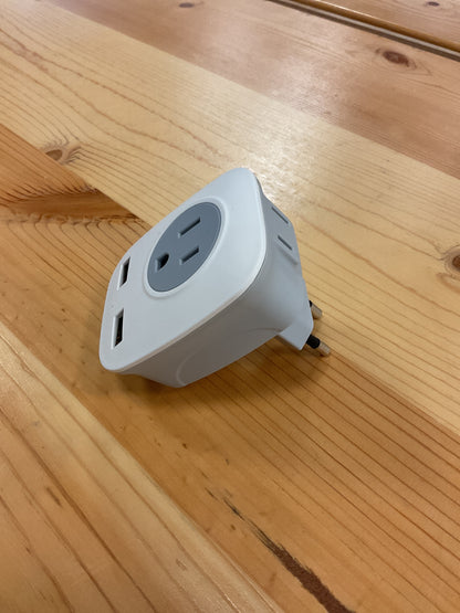 DUAL USB EURO ADAPTER