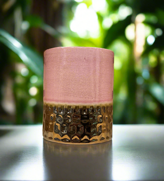 JEWEL CACHE POT 4" ROSE