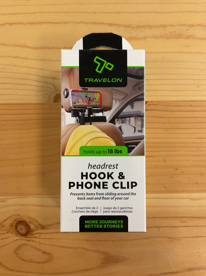 HEADREST HOOK & PHONE CLIP