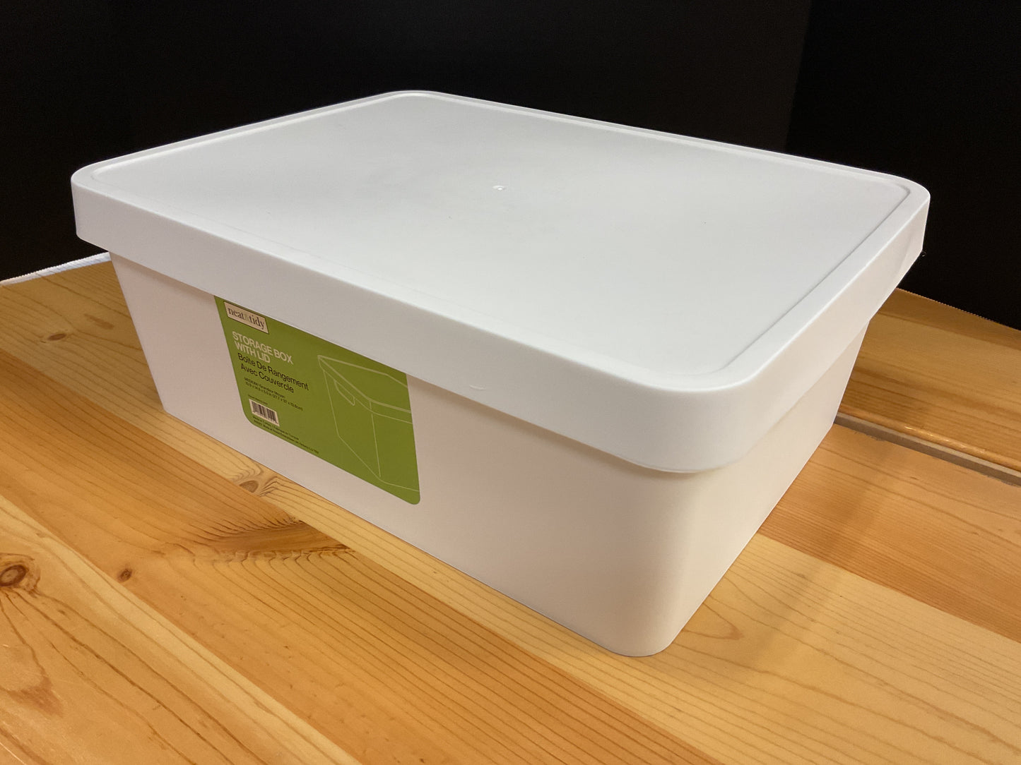 STRG BOX W/LID 10.9 X 14.6 X 5.40 WHITE