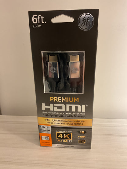 GE HDMI 6FT CABLE