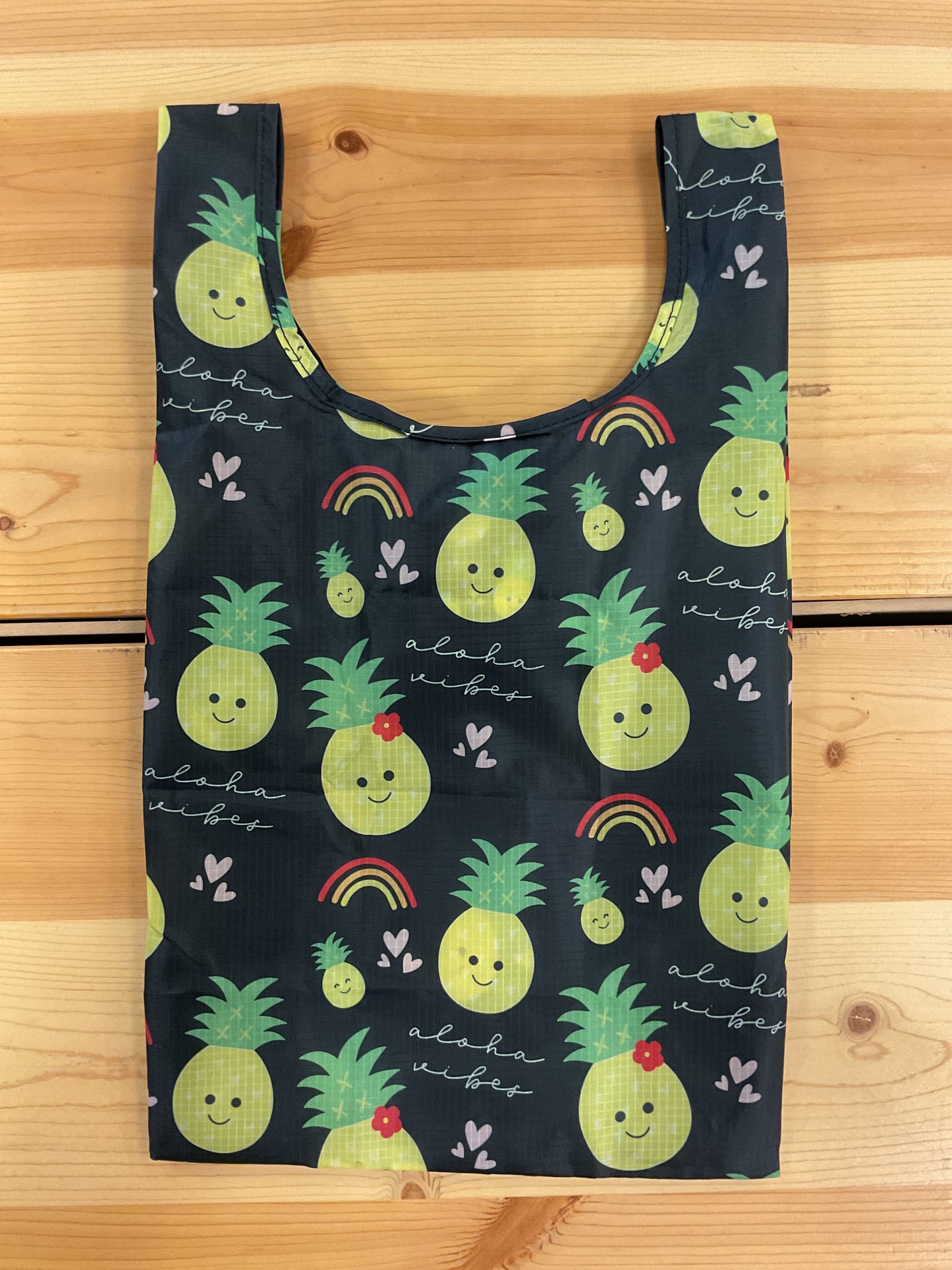 EDEN SMALL TOTE ALOHA VIBES BLACK