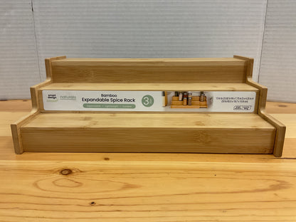 3 TIER BAMBOO SPICE RACK
