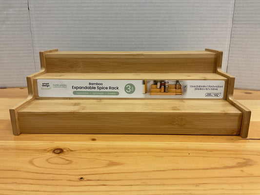 3 TIER BAMBOO SPICE RACK