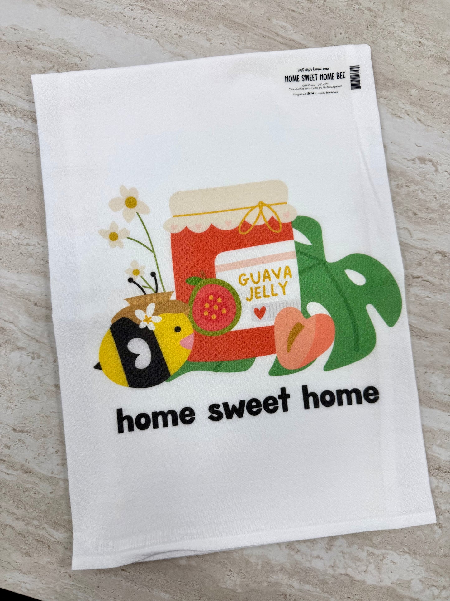 EDEN DISH TOWEL HOME SWEET HOME BEE