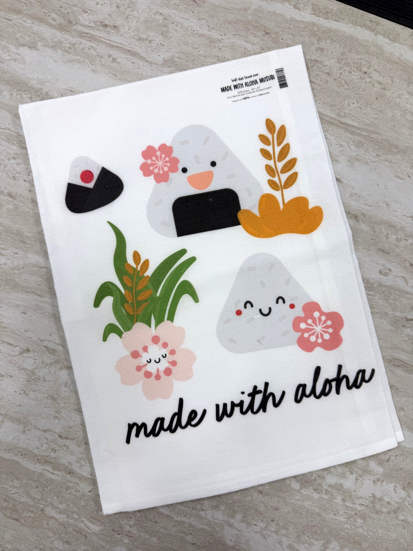 EDEN DISH TOWEL MADE WITH ALOHA MUSUBI
