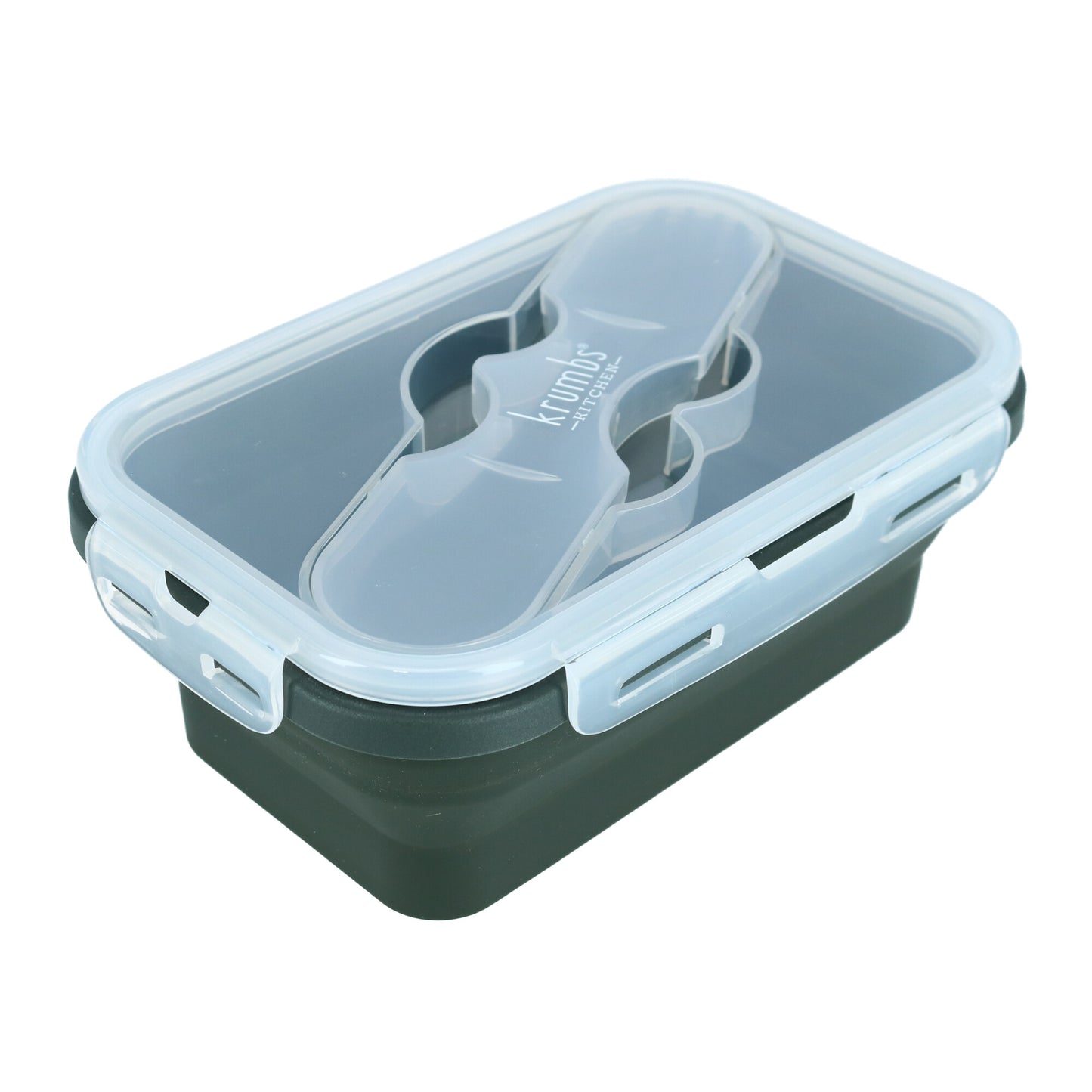 SILICONE LUNCH CONTAINER BLK