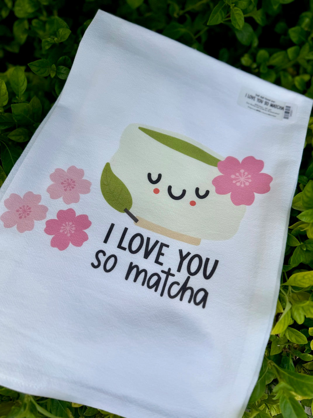 EDEN DISH TOWEL LOVE YOU SO MATCHA