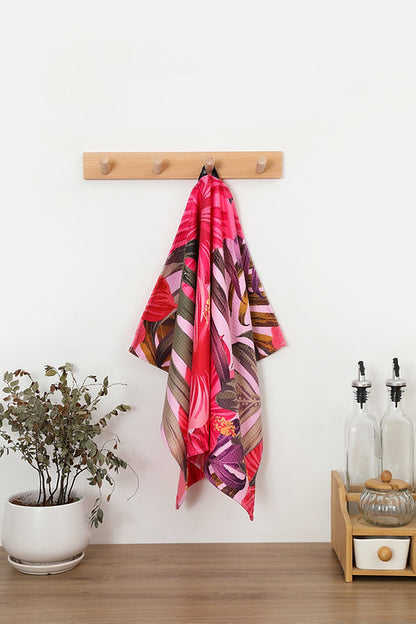 ROMANTIC PINK DISH TOWEL