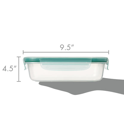 SNALP GLASS RECT CONTAINER 5.1C
