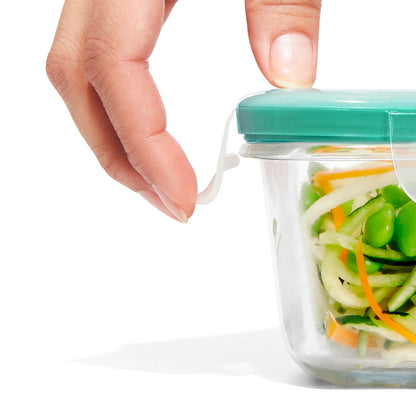 SNAP GLASS RECT CONTAINER 3C