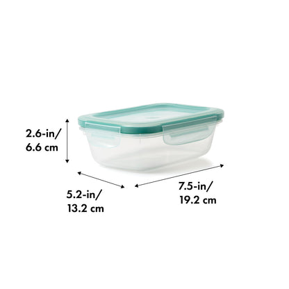 SNAP GLASS RECT CONTAINER 3C
