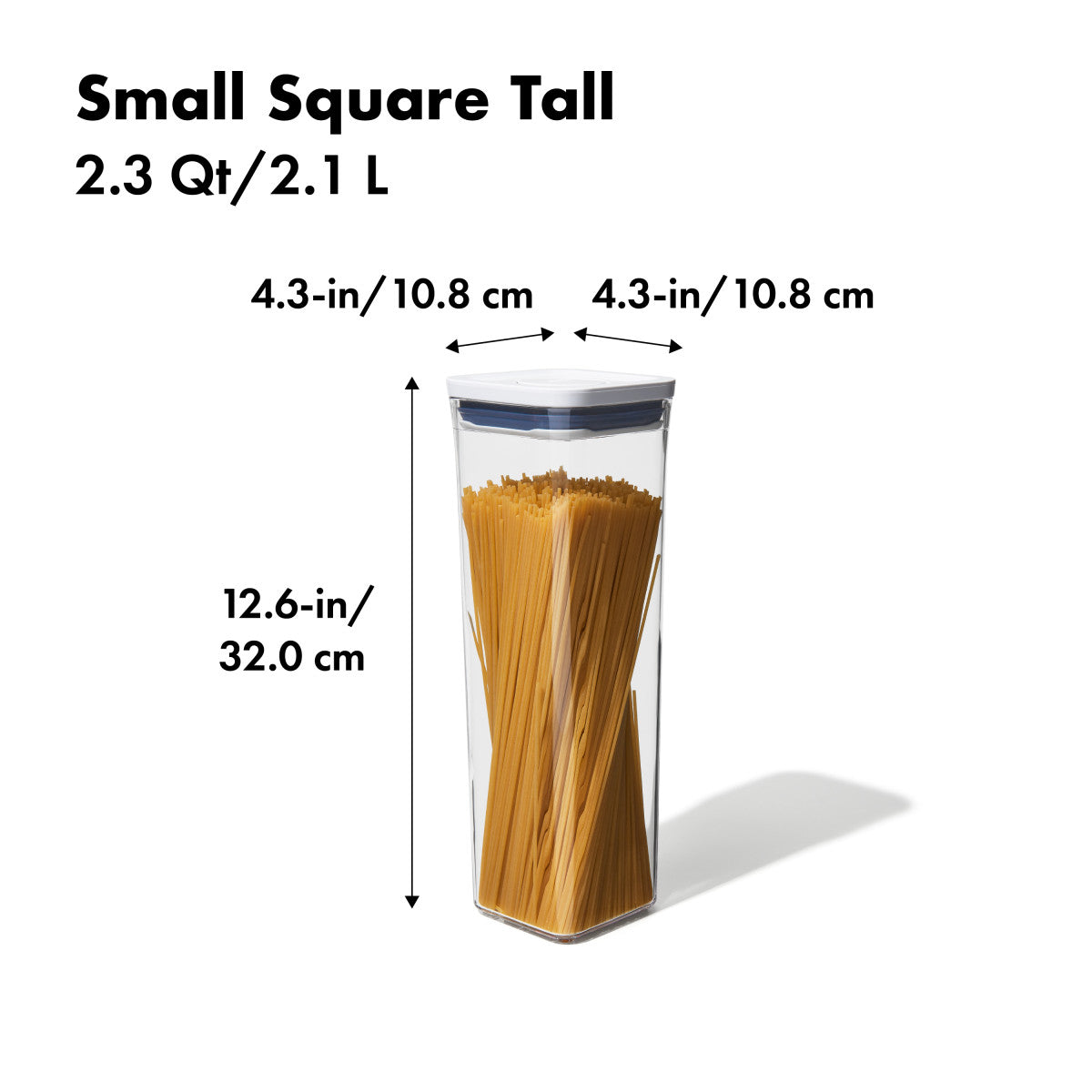 OXO POP SMALL SQUARE TALL 2.3QT