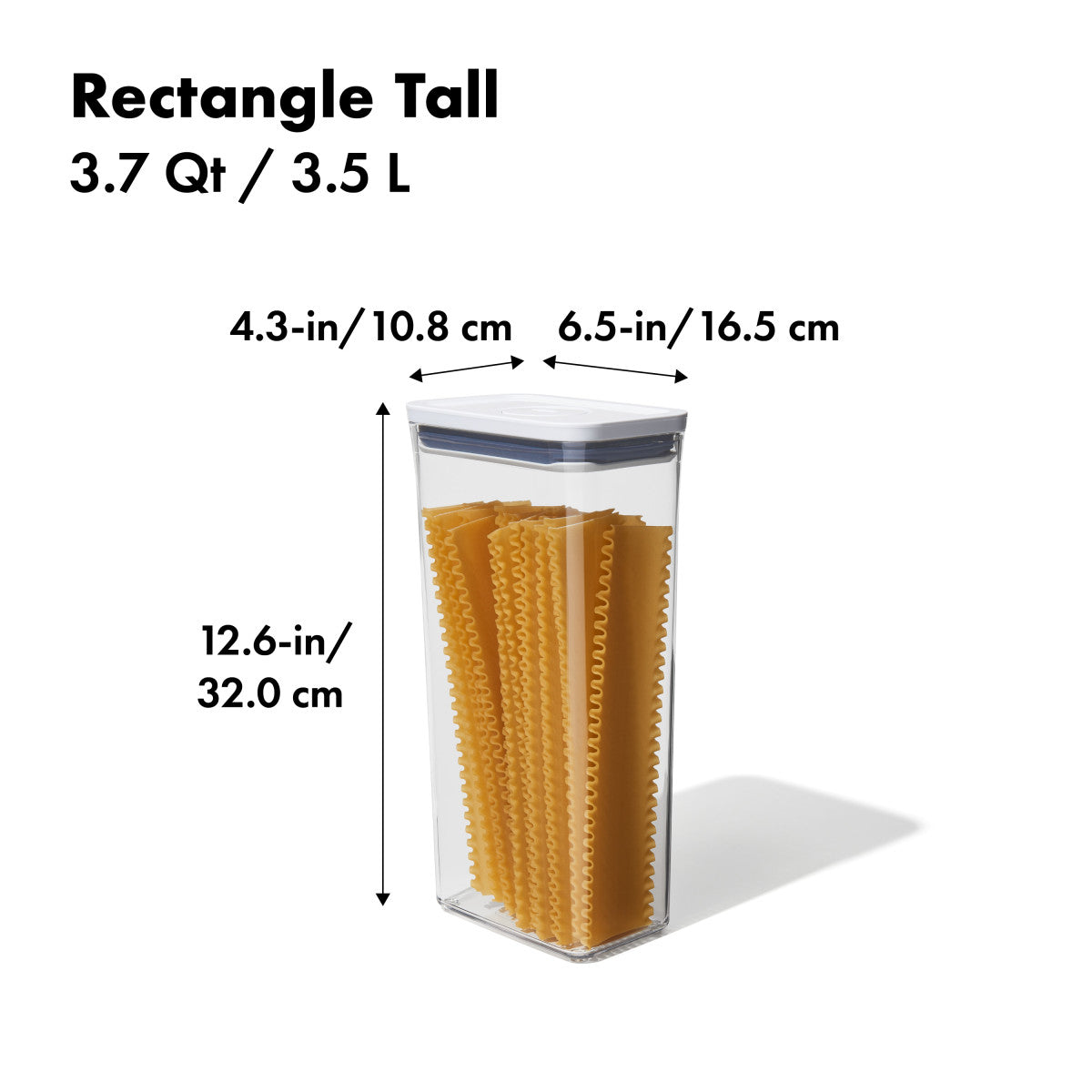 OXO POP RECTANGLE TALL 3.7QT