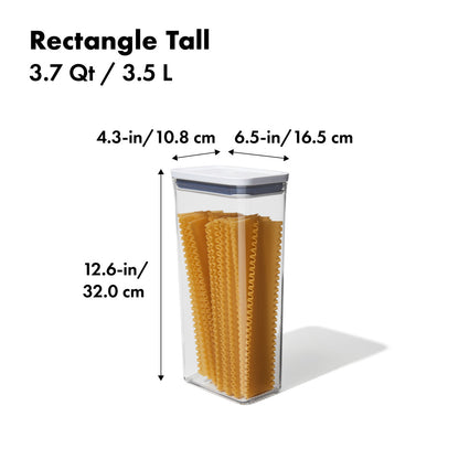 OXO POP RECTANGLE TALL 3.7QT