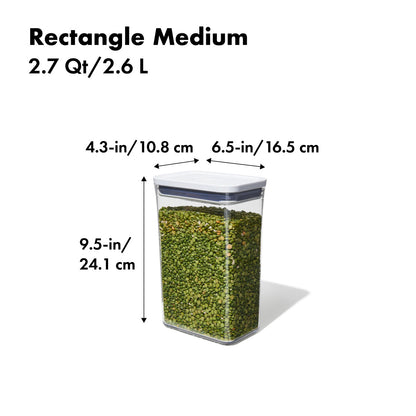 OXO POP RECTANGLE MEDIUM 2.7QT