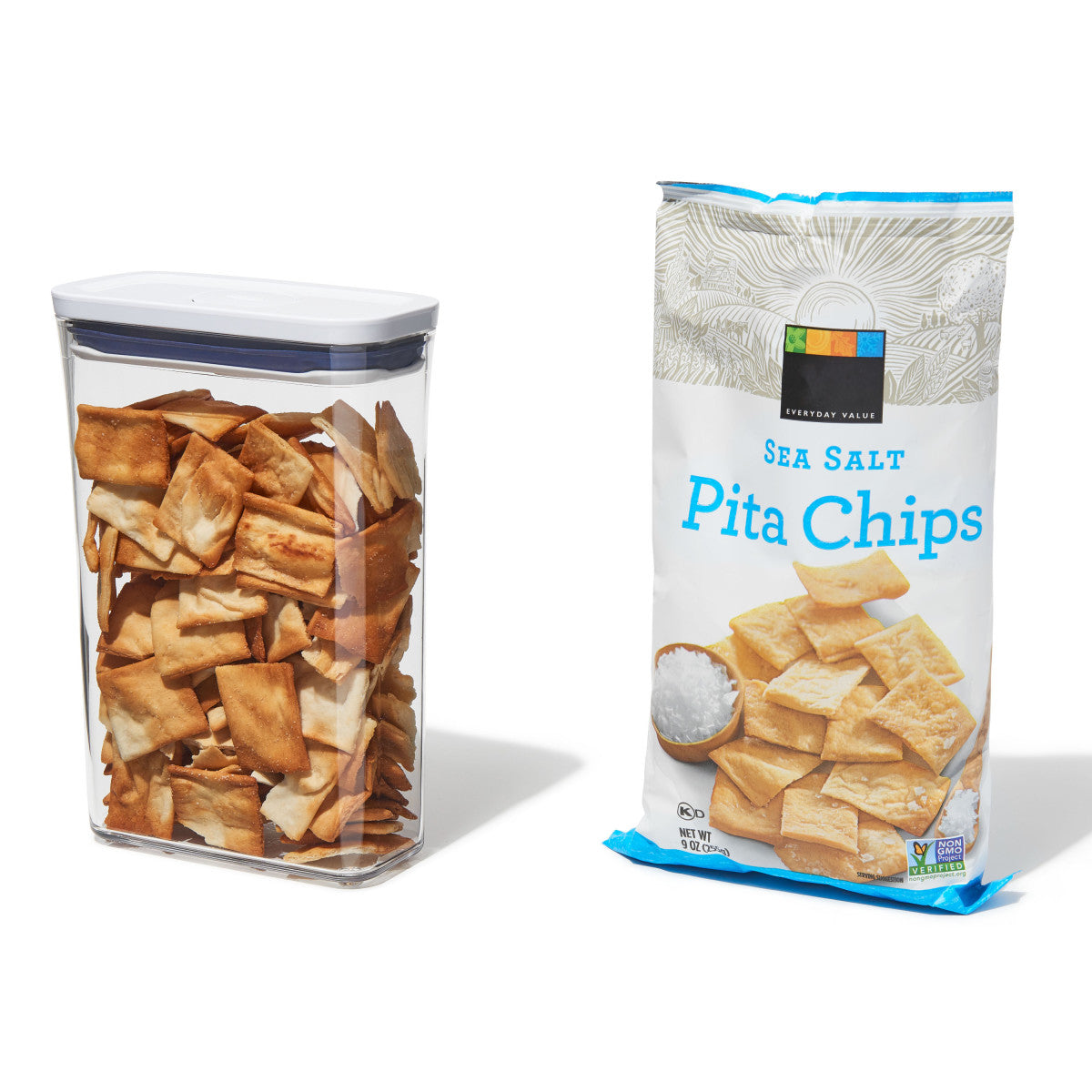 OXO POP SLIM RECTANGLE MED 1.9QT