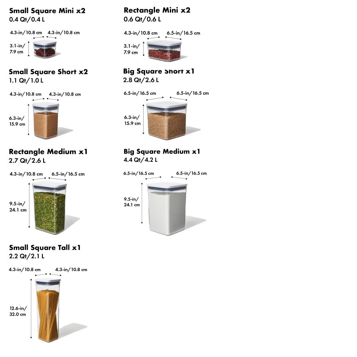 OXO POP 10-PC CONTAINER SET