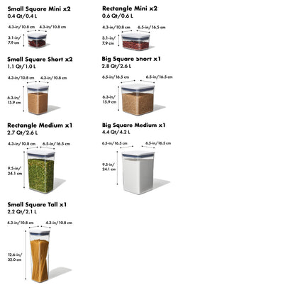 OXO POP 10-PC CONTAINER SET